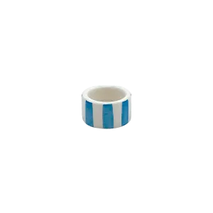 Light Blue Stripes Napkin Ring