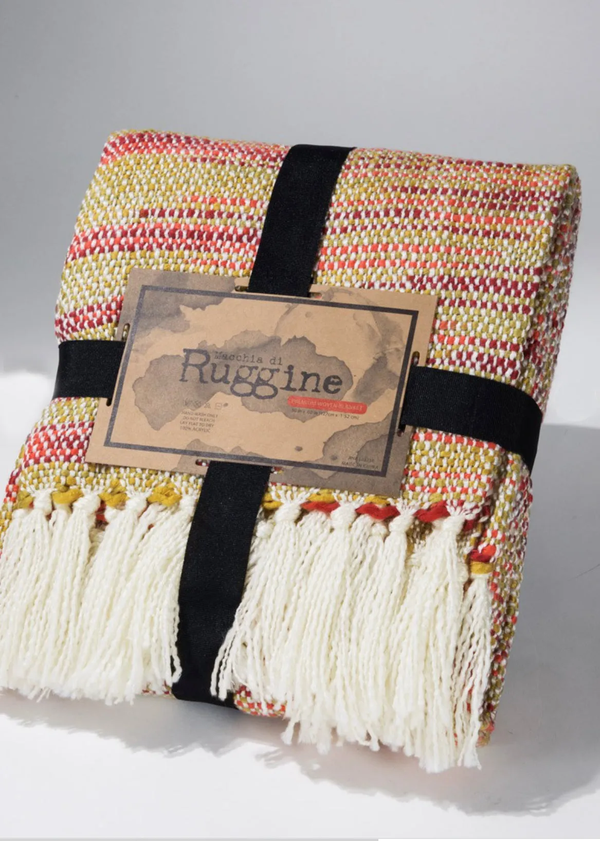 Multi Colored Textured Chunky Blanket