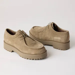NeroGiardini Mink Suede Leather Laced Brogues