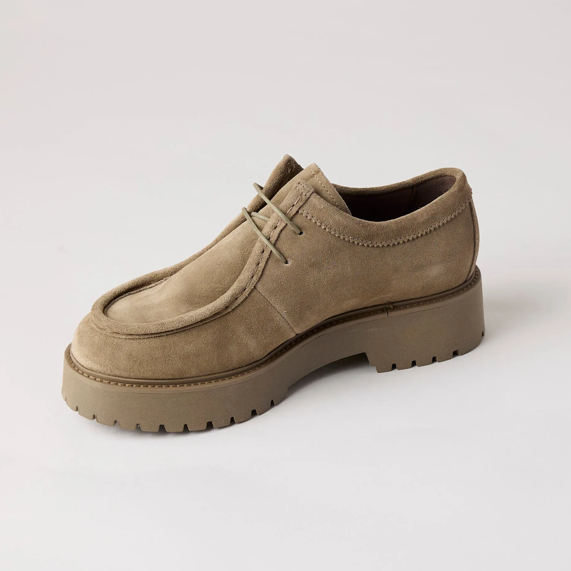 NeroGiardini Mink Suede Leather Laced Brogues