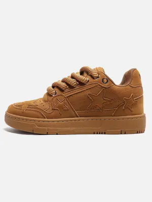 Niceprimes Chunky Laced Square-toed Sneakers