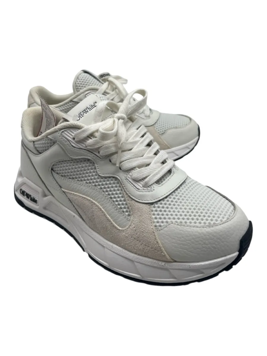 Off White Shoe Size 41 White & Beige Leather Synthetic Laces Chunky Sneakers