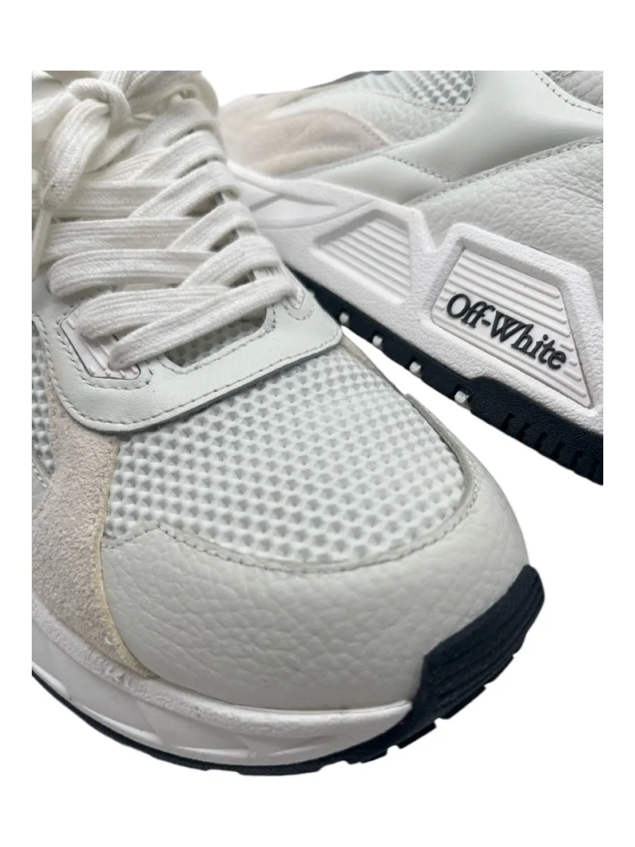 Off White Shoe Size 41 White & Beige Leather Synthetic Laces Chunky Sneakers