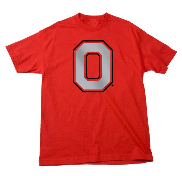 Ohio State Buckeyes Delta Pro Weight Red Athletic O Logo Shirt