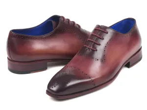 Paul Parkman Burgundy Hand-Painted Classic Brogues