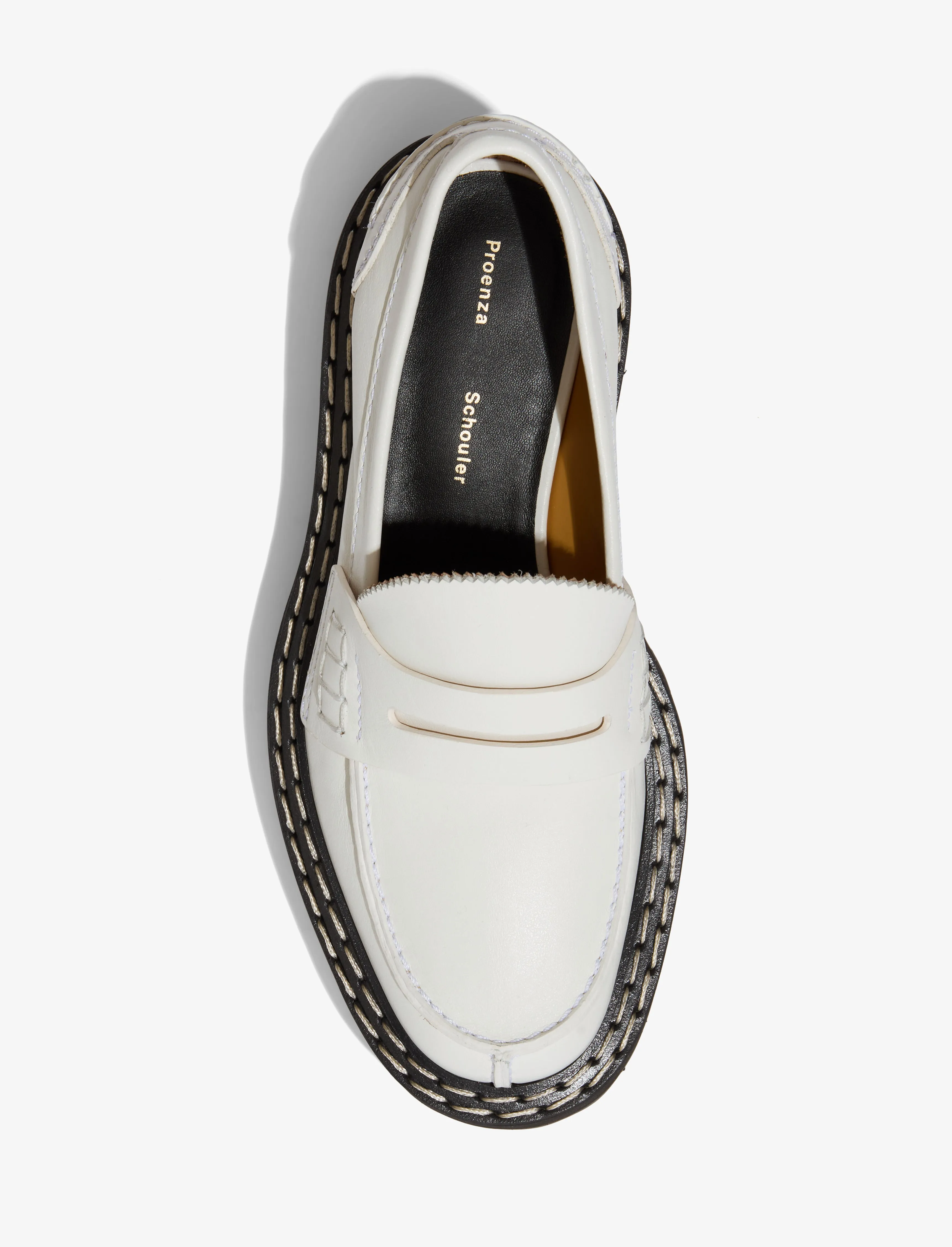 Proenza Schouler Lug Sole Platform Loafers - Natural