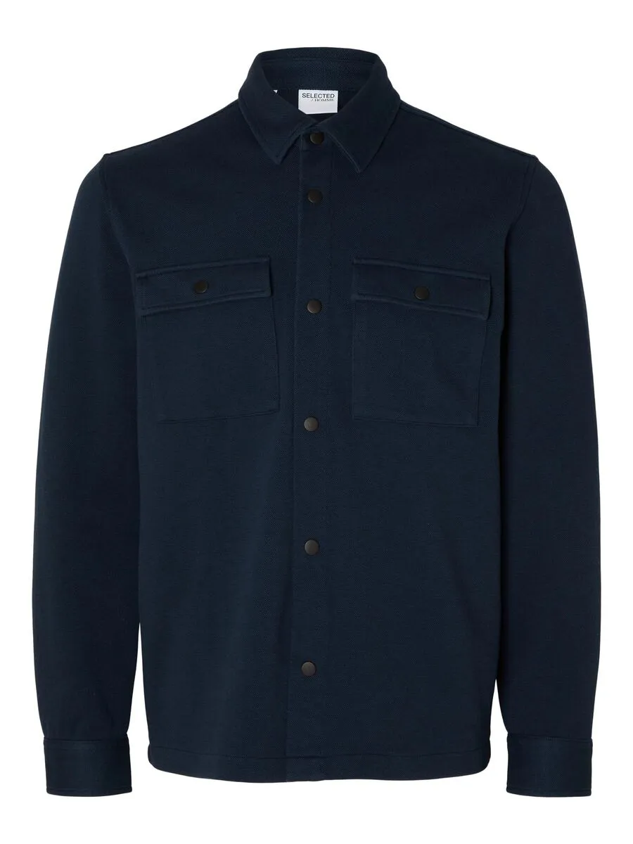 SELECTED | KLASSISCHES OVERSHIRT | Navy