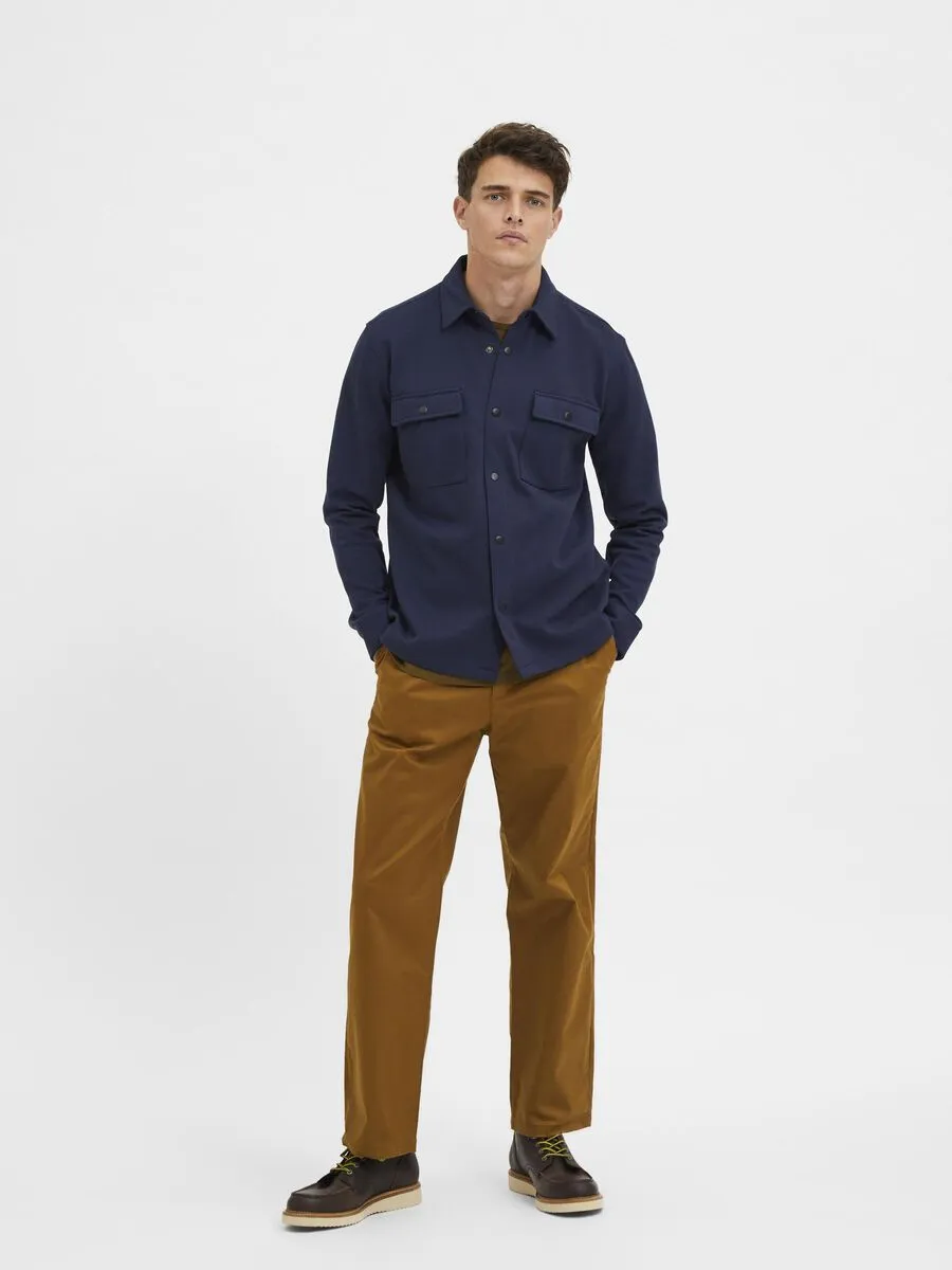 SELECTED | KLASSISCHES OVERSHIRT | Navy