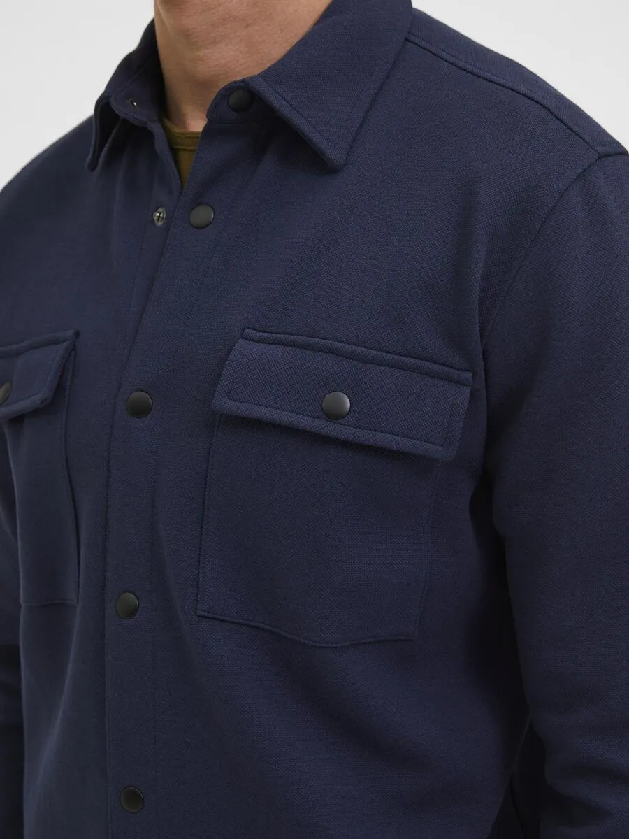 SELECTED | KLASSISCHES OVERSHIRT | Navy