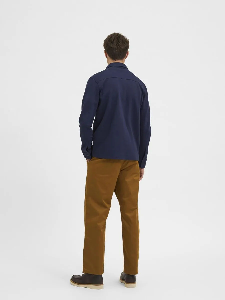 SELECTED | KLASSISCHES OVERSHIRT | Navy
