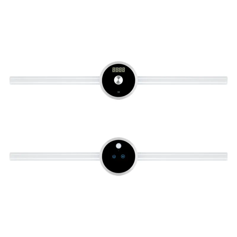 Smart Cabinet Light Clock Timing Sensor Light Removable LED Wardrobe Light Manual Sweep Switch Light