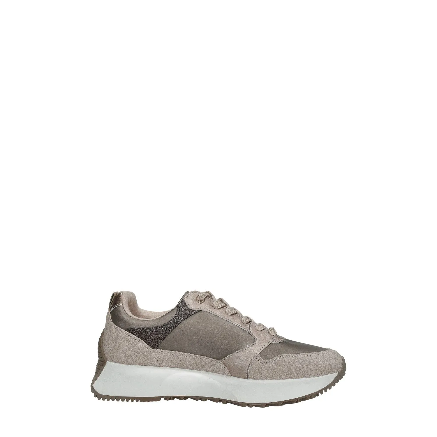 Sneakers con trama glitterata.sottopiede in Memory.