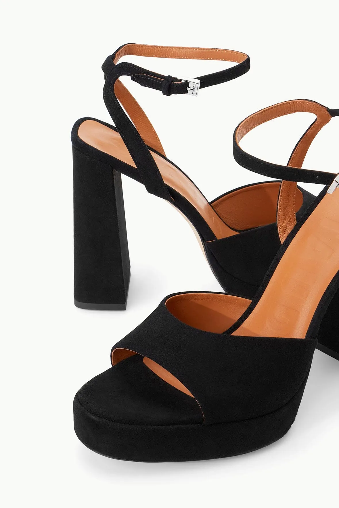 SOLANGE PLATFORM | BLACK SUEDE