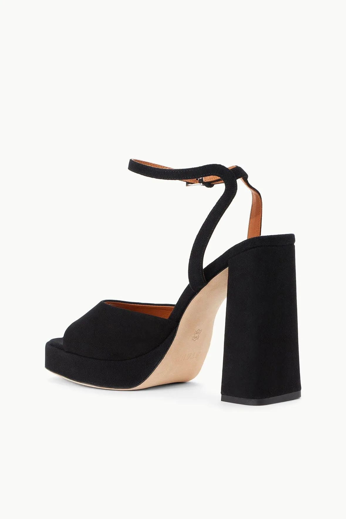 SOLANGE PLATFORM | BLACK SUEDE