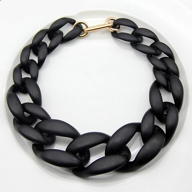 TEEK - Big Beauty Acrylic Chunky Chain Necklace