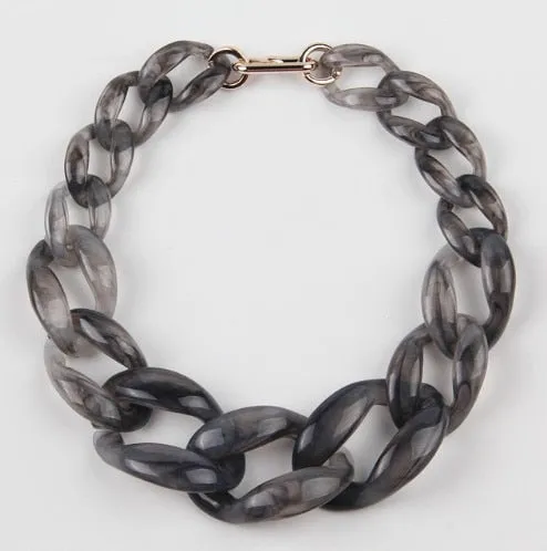 TEEK - Big Beauty Acrylic Chunky Chain Necklace