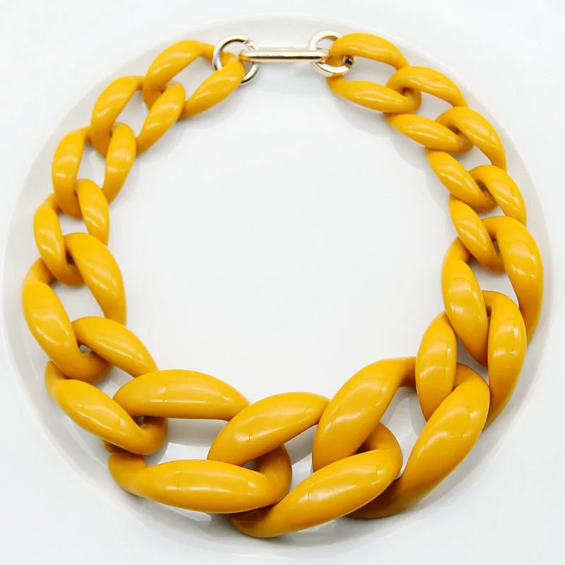 TEEK - Big Beauty Acrylic Chunky Chain Necklace