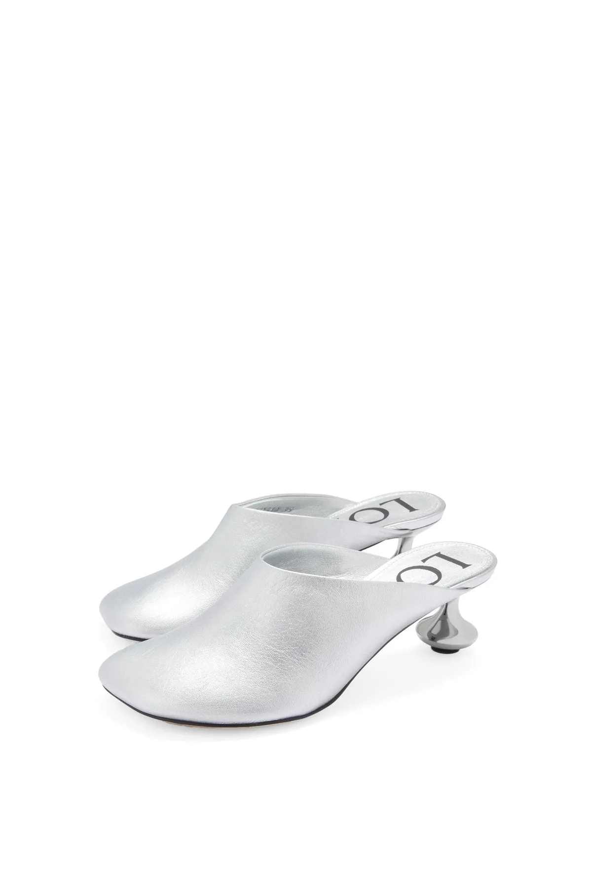 Toy Mule In Laminated Lambskin
