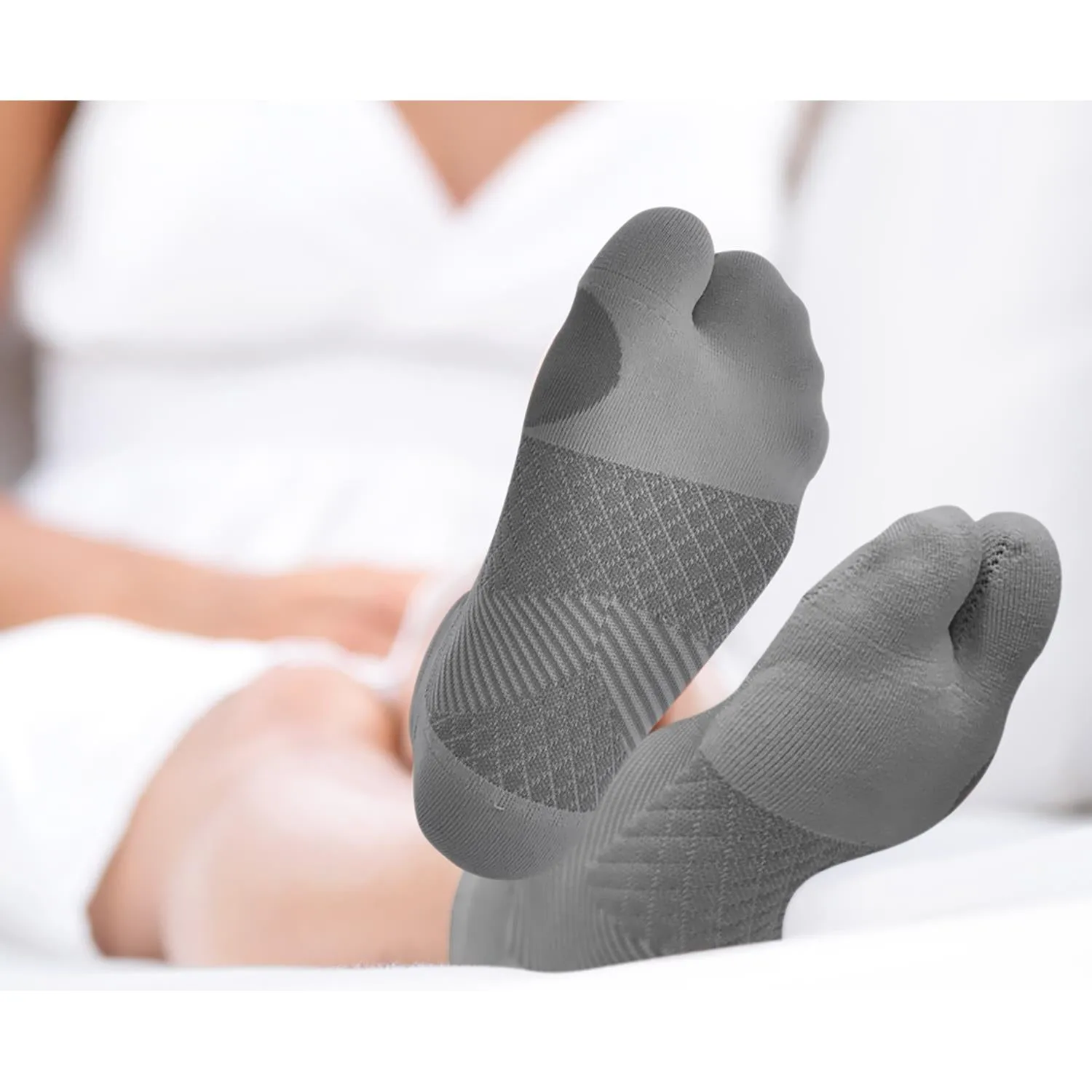 Unisex OS1st BR4 Bunion Relief Socks Pair Black