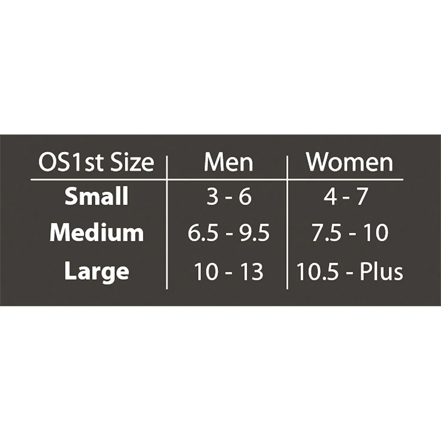 Unisex OS1st BR4 Bunion Relief Socks Pair Black