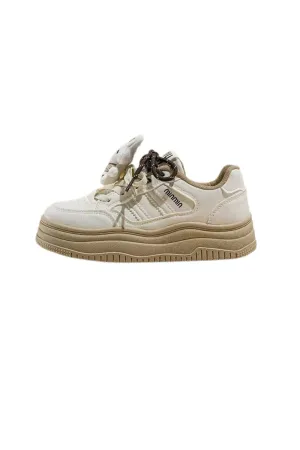 ‘Wally’ Chunky White Sneakers （2 Color)