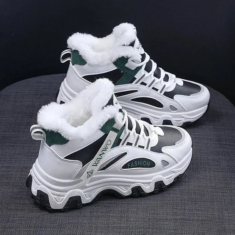 Winter Chunky Dad Platform Snow Boots for Women